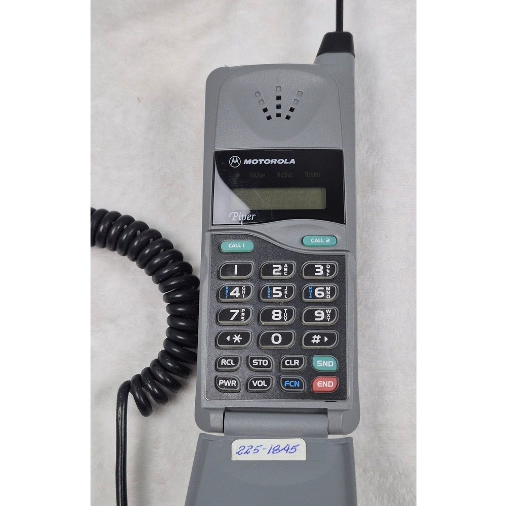 Motorola Piper Grey Flip Car Phone Vintage Retro Cellular Mobile 2189